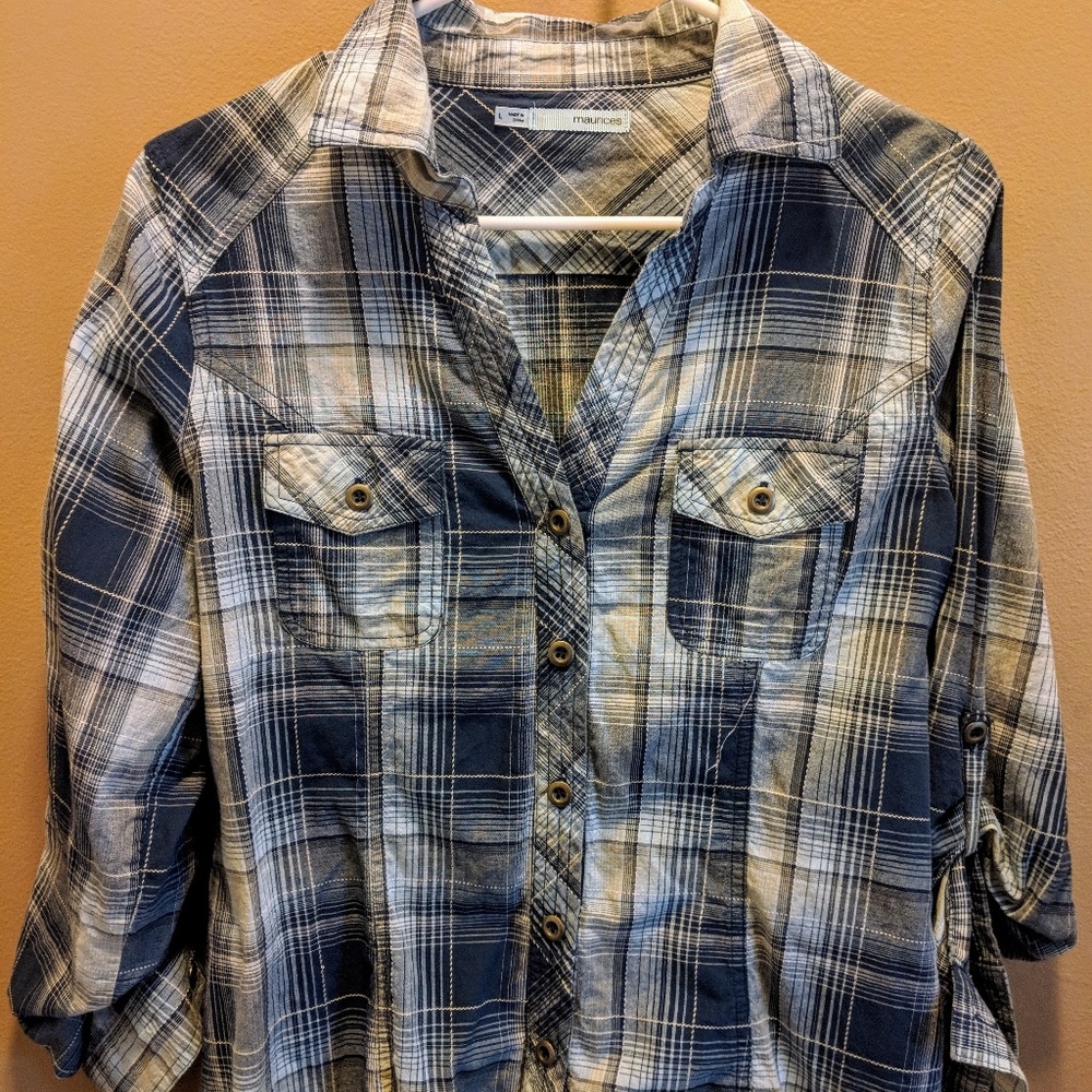 Maurice's flannel top